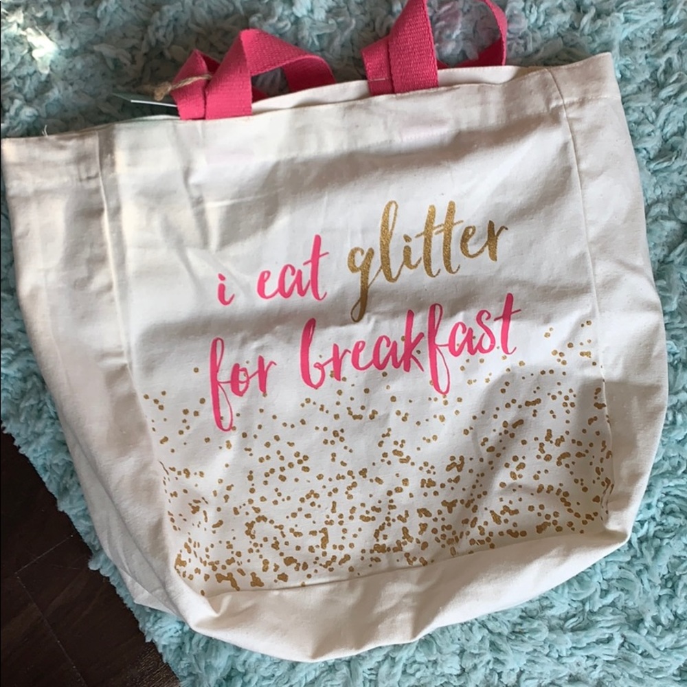 I Eat Glitter for Breakfast Canvas Tote